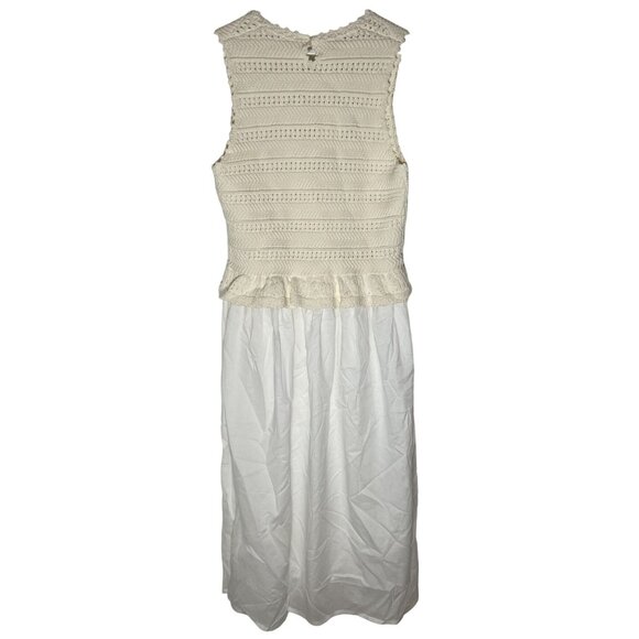 Madewell Banjanan Heather Crochet Dress Women's Size XL in Cream New With Tags! - Picture 5 of 5